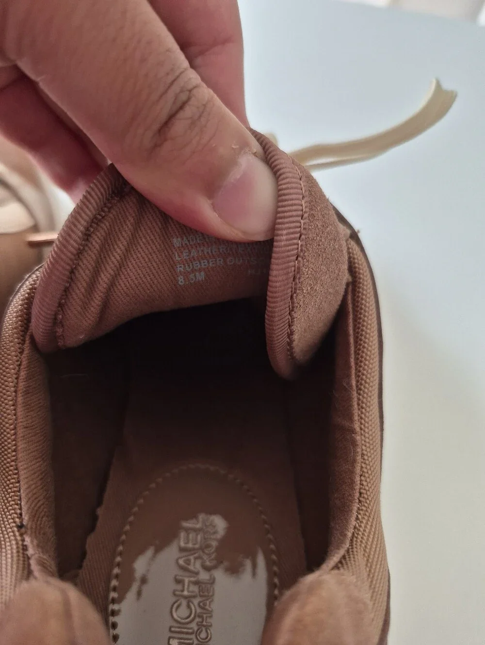 Michael Kors Georgie Trainer Wedge Sneakers Rose Pink Sz 8.5